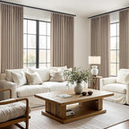 Topfinel Dark Flax 90 Inches Long Linen Curtains - Image 9