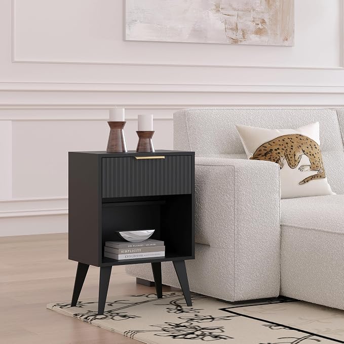 YAUKOMEL Fluted Nightstand - Image 6