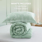 Bedsure Sage Green Twin/Twin XL Comforter Set - Image 7