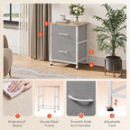 WLIVE Night Stand, Small Dresser - Image 5