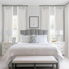 Pinch Pleated White Curtains 84 Inches Long - Image 8