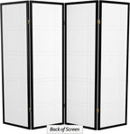 Red Lantern 5 ft. Tall Double Cross Shoji Screen - Image 6
