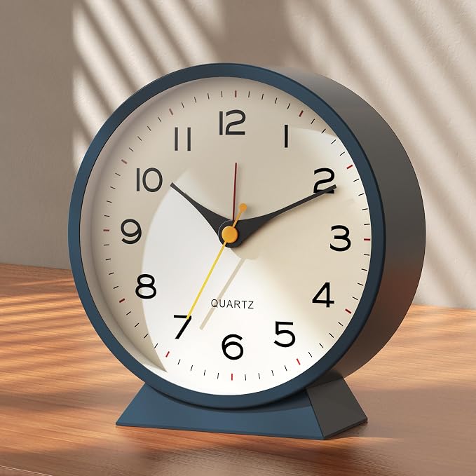AYRELY® 4.5" Analog Alarm Clock, Small Retro Desk Clock and Table Clock | by AYRELY