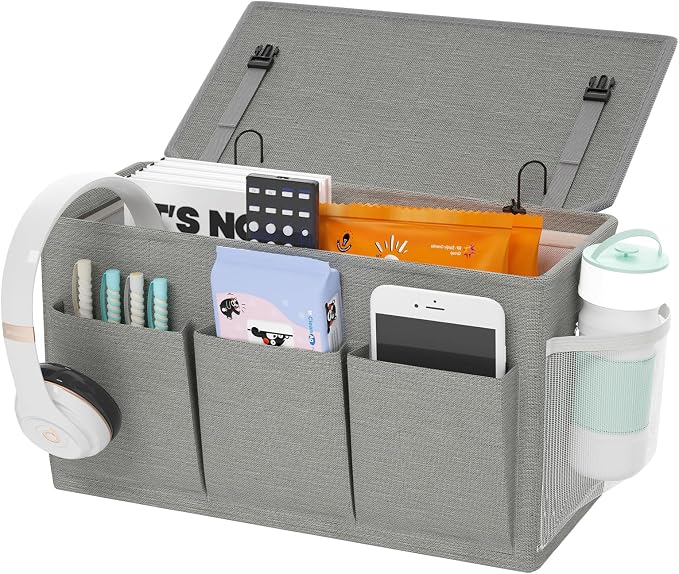 Bedside Caddy Storage Organizer by Edudif