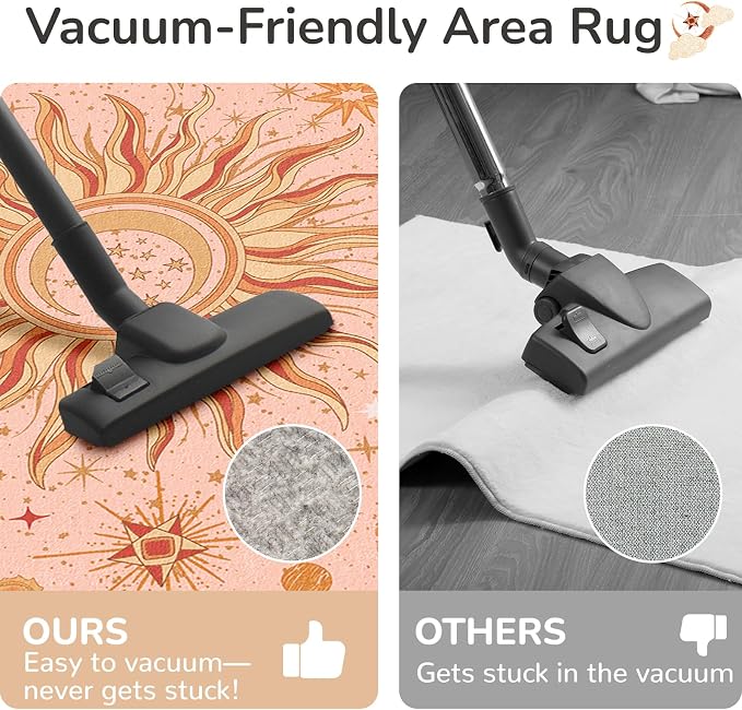Vacuum-Friendly, 6x9 Washable Area Rug - Image 4