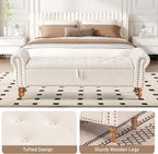 63” End of Bed Bench, Bedroom Bench - Image 6