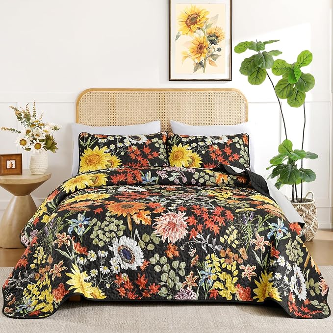 Yiran Floral Quilts Queen Size - Image 4