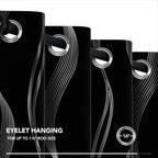Deconovo Curtains for Living Room, Pattern Blackout Curtains 95 Inches Long | - Image 8
