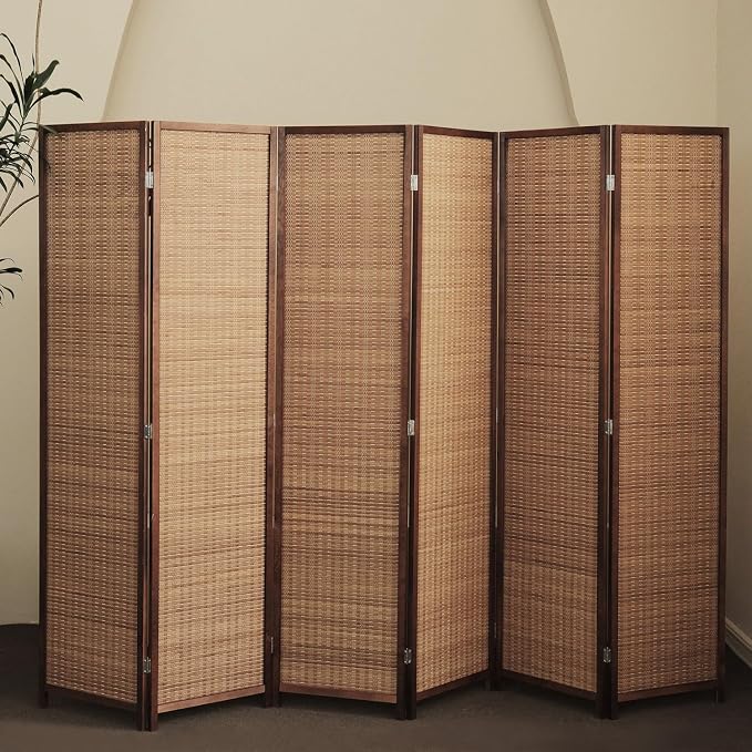 6 Panel Bamboo Room Divider - Image 3