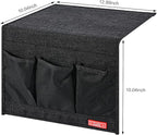 Zafit Linen 4 Pockets Bedside Caddy, Bedside Storage Organizer - Image 3