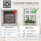 12PCS Hanging Room Divider Wall Screen Panel Room Divider Panels -White02 | - Image 3