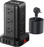 Extension Cord with Multiple Outlets, SMALLRT Power Tower, 15 FT Power Strip by SMALLRT