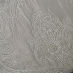 Home Soft Things Damask 4 Piece Bedspread Set, Scalloped Edge Reversible - Image 5