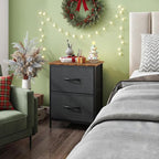 WLIVE Nightstand, 2 Drawer Dresser - Image 8
