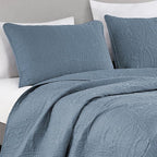 Chezmoi Collection Austin Full/Double Oversized Bedspread Set, 3-Piece Pinsonic - Image 2