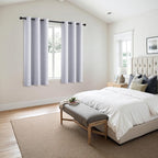 MIULEE Blackout Curtains for Bedroom 2 Panels 40x54 Inch Long Greyish White | - Image 6