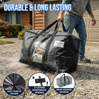 TAILI 8 Pack Black Extra Large Moving Bags, Storage Bag - Image 3