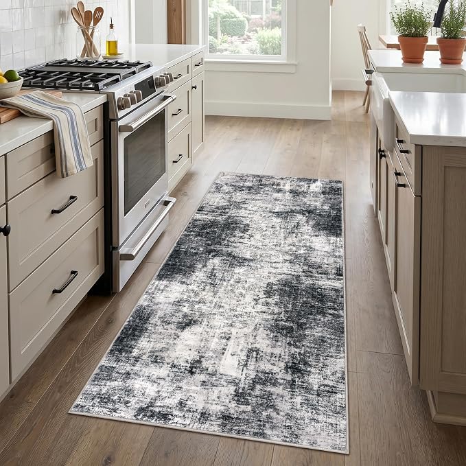 Abstract Runner Rug 3x6 Ft Washable Runners - Image 3