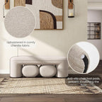 53" Chenille End of Bed Bench Set - Image 3