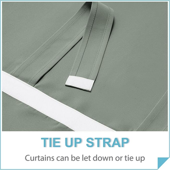RYB HOME Blackout Door Window Curtains - Image 4