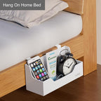 Bedside Caddy Hanging Storage Basket Little Size Plastic Beside Shelf Hang-on - Image 5