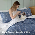 Bedsure Infinity Blue Twin/Twin XL Comforter Set - Image 3
