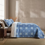 Reversible Quilt Set Queen Size, Boho Floral Patchwork Bedspread Coverlet Set - Image 5