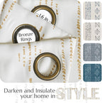jinchan 95% Blackout Boho Curtains 84 Inch Longes - Image 5