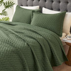 Hansleep Olive Green Quilt King Size - Image 3