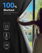Blackout Curtains Portable 26"x64", No Drill Door Curtains - Image 2