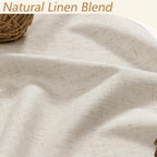 Extra Long 100% Blackout Linen Curtains - Image 3