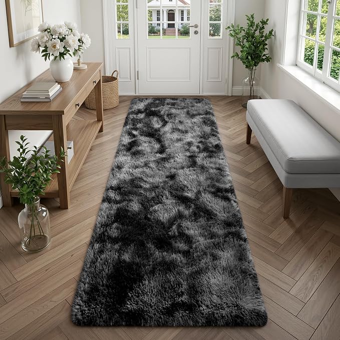 Deerhoo Long Fluffy Runner Rugs 2x6 by Deerhoo