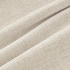 MIULEE 100% Blackout Linen Curtains 42 x 72 Inch Light Ivory 2 Panels | Thermal - Image 9