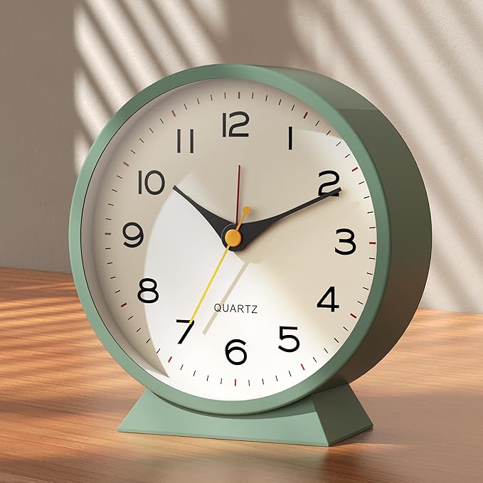 AYRELY® 4.5" Analog Alarm Clock, Small Retro Desk Clock and Table Clock | by AYRELY