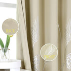 Window Curtains 72 Inch Long Blackout Curtains Silver Palm TreePrinted Light - Image 3