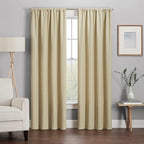 ECLIPSE Kendall Modern Blackout Thermal Rod Pocket Window Curtain - Image 3