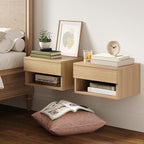 Nathan James Jackson Wall Mounted Floating Bedroom Nightstand by Unknown