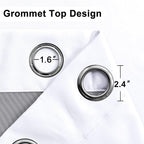 XWZO White 100% Blackout Curtains - Image 7