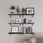 Wood Floating Shelves Set of 6, Shelves - Image 6