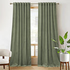 RYB Home Sage Velvet Curtains 84 inches by RYBHOME
