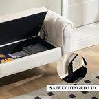 Storage Bench for End of Bed Bedroom, 39.7" Modern Ottoman Bench - Image 6