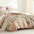 Bedsure Quilts Queen Size, Lightweight Comforter Set, Light Khaki Bedspread | - Image 8