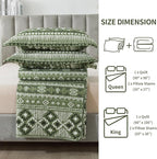 BEDIFANY Quilts King Size, Reversible Lightweight Boho Bedspread | Geometry - Image 7
