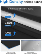 Blackout Curtains Portable 87”x68” No Drill Black Out Window Cover | 100% - Image 7