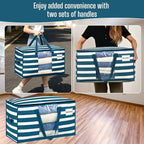 VENO Moving Bags, Wide Open Top, Classic Navy Stripe, 10 Pack | Moving boxes - Image 5