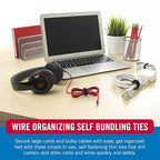 VELCRO Brand Reusable Cable Ties, Cord Management, 150 Pack - Image 3