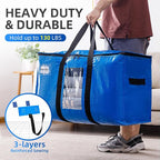 TAILI 2 Pack Blue Extra Large Moving Bags, Storage Bags - Image 6