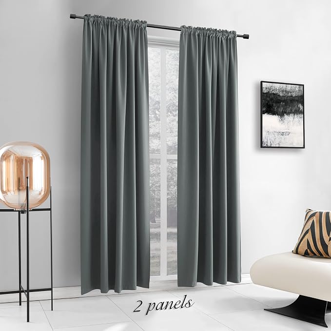 Bedroom Blackout Curtains Panels by DONREN