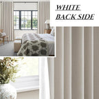112 Inch Curtains 2 Panel Set Modern Decorative Dark Out Pleated Curtain - Image 7