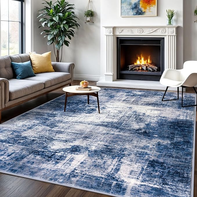 Abstract Area Rugs 6x9 Ft Washable Rugs by iOhouze